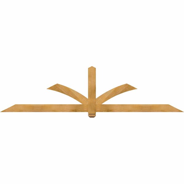 Ekena Millwork Redmond Rough Sawn Timber Gable Bracket, Western Red Cedar, 96"W x 24"H x 2"D x 4"F, 6/12 Pitch GBW096X24X0204RED00RWR - main